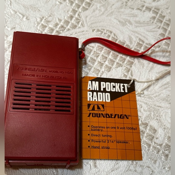 1970 Sound Design AM Pocket Radio IOB & Tag - Picture 5 of 7